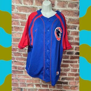 Nike Teams x MLB Chicago Cubs Jersey | XL Red/Blue Button Down Unisex Official